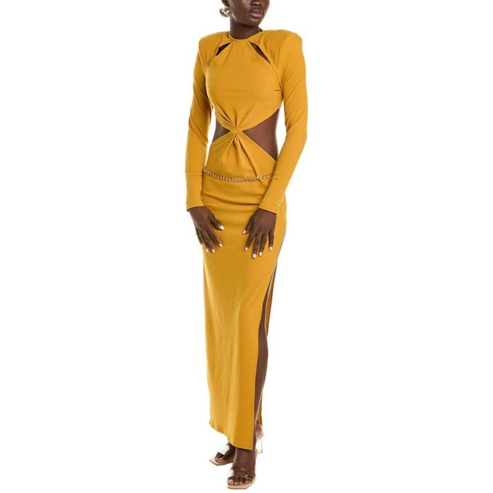 Bronx and Banco Mustard Maxi Dress